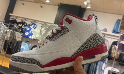 Jordan 3 Cardinal Red Pre Owned