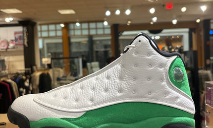 Jordan 13 White Lucky Green Pre Owned No Box
