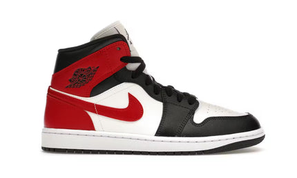 Jordan 1 Mid Gym Red Off Noir W