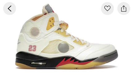 Jordan 5 Off-White Sail