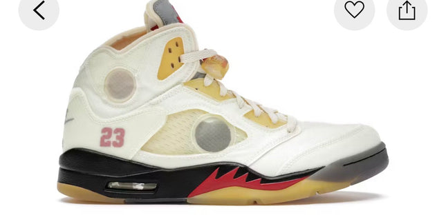 Jordan 5 Off-White Sail