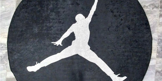 Jumpman Circle Black Rug