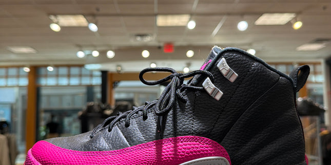 Jordan 12 Black Deadly Pink GS Pre Owned