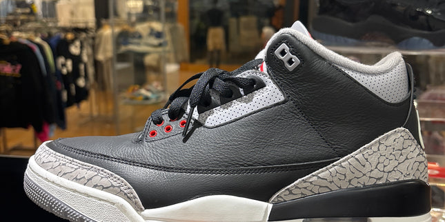 Jordan 3 Black Cements (2024) Pre Owned No Box
