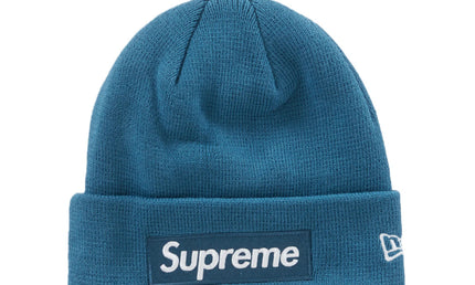 Supreme New Era Box Logo Beanie Blue