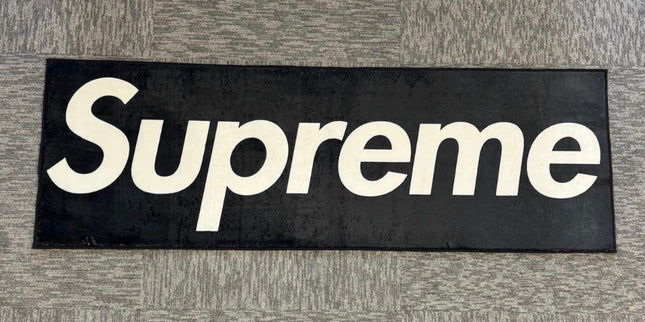 Supreme Banner Black Rug