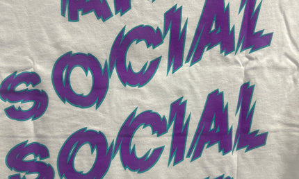 ASSC white purple/blue tee