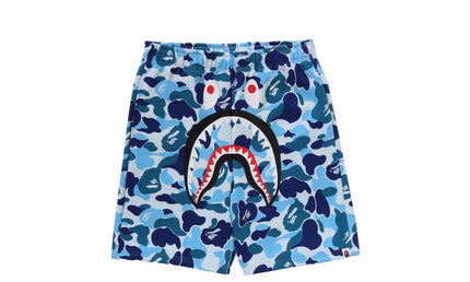 Bape ABC Camo Shark Shorts Blue