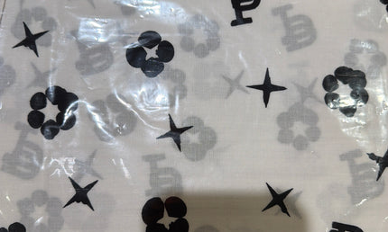PURPLE White Paisley Bandana