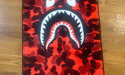 Red camo bape Rug