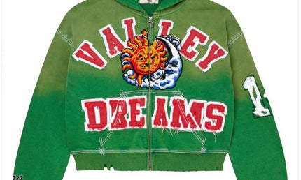 Vale Sunny Zip Up Green