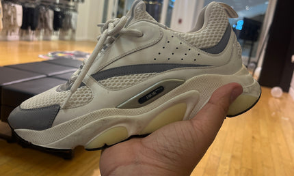 Dior white grey Pre Owned No Box