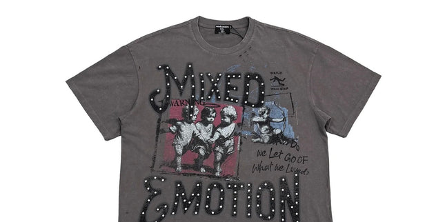 Mixed Emotion Grey Friends Tee