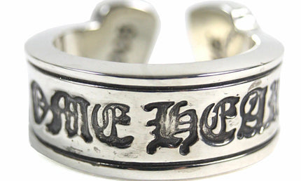 Chrome Hearts Large Scroll Banner Ring