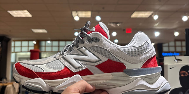 New Balance 9060 White Red Pre Owned
