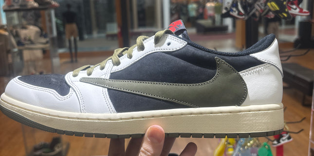 Jordan 1 Low OG Travis Scott Olive Pre-Owned