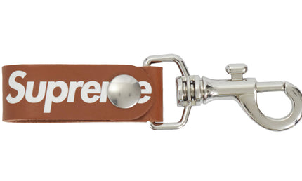 Supreme Leather Key Loop Brown