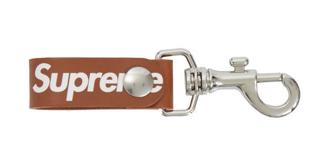 Supreme Leather Key Loop Brown