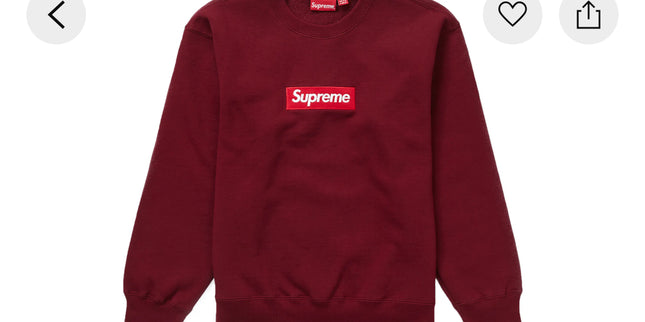Supreme Crewneck Box Logo Red