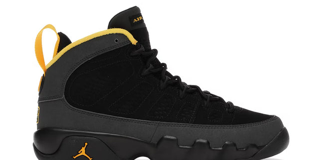 Jordan 9 Dark Charcoal UN Gold GS