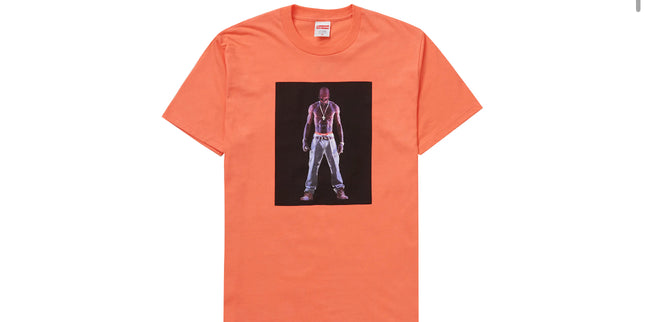 Supreme Tee Tupac Hologram Orange