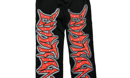 Mixed Emotion Black Graffiti Sweatpants