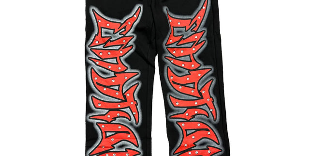 Mixed Emotion Black Graffiti Sweatpants
