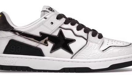 Bape Sk8-Sta White Silver