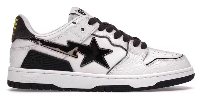 Bape Sk8-Sta White Silver
