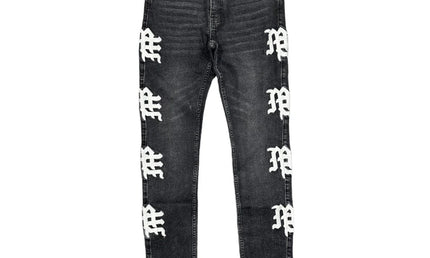Mixed Emotion Monogram Denim Black Wash
