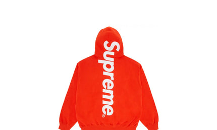 Supreme Satin Applique Hooded Red
