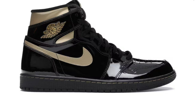 Jordan 1 High Black Metallic Gold