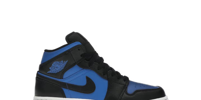 Jordan 1 mid black royal blue
