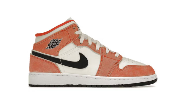 Jordan 1 Mid Orange Suede GS