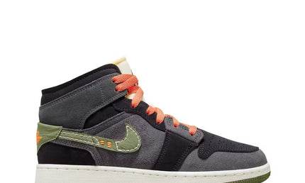 Jordan 1 Mid Se Craft Light Olive Gs