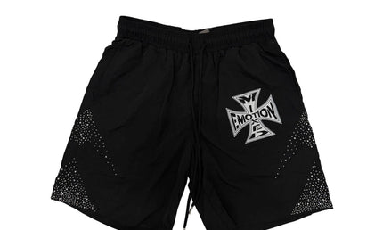 Mixed Emotion Black Classic Nylon Shorts