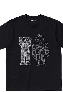 Kaws x Warhol Graphic T-Shirt Black