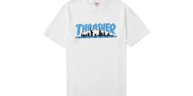 Supreme Tee Thrasher Skyline White