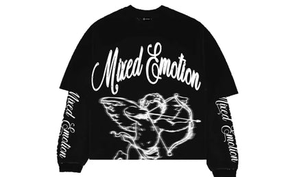 Mixed Emotion Black Blur Thermal Long Sleeve