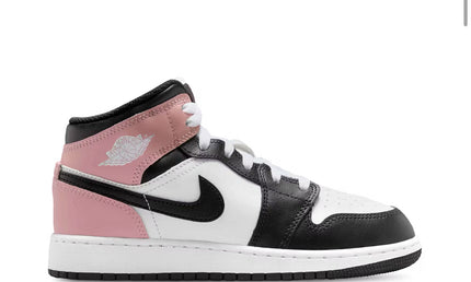 Jordan 1 Mid white rust pink black gs
