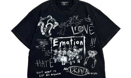Mixed Emotion Black Chaos Tee