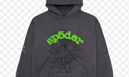 Sp5der Hoodie Grey/Green