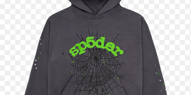Sp5der Hoodie Grey/Green