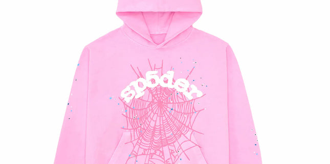 Sp5der  OG web pink Hoodie