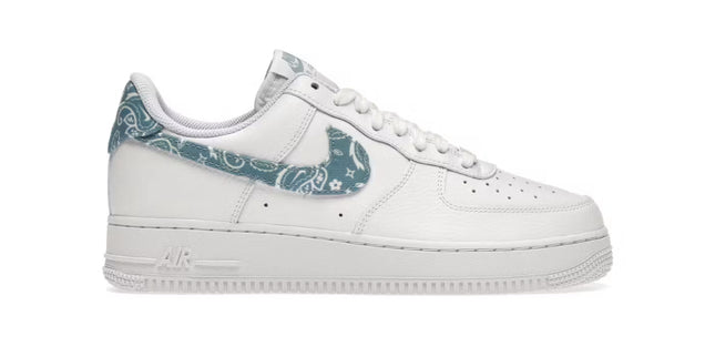 Nike Air Force 1 Low White Worn Blue Paisley