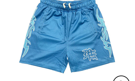 Mixed Emotion Blue Lightning Shorts