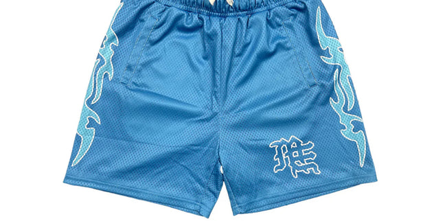 Mixed Emotion Blue Lightning Shorts