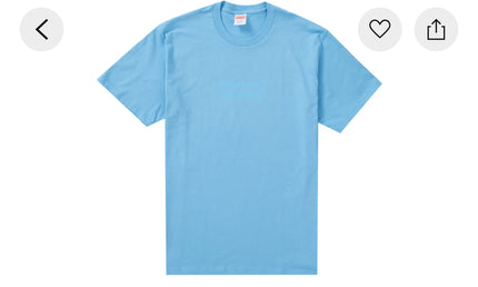 Supreme Tee Tonal Box Logo Blue