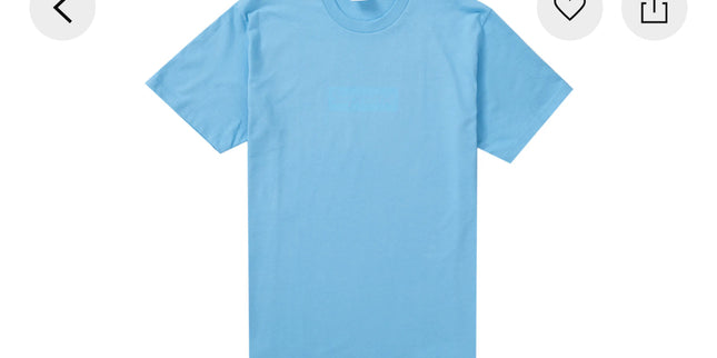 Supreme Tee Tonal Box Logo Blue