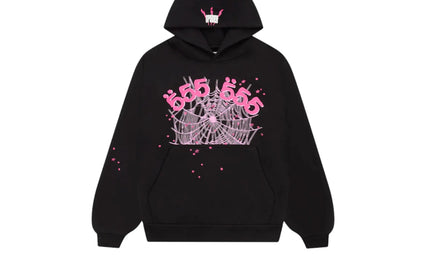 Sp5der black angel number hoodie